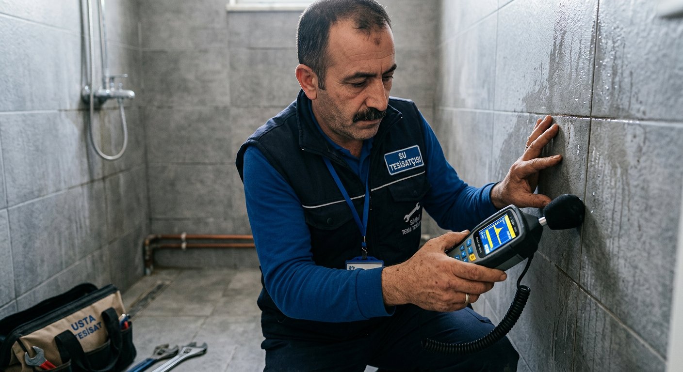 Su Kaçağı Tespiti usta çalışması