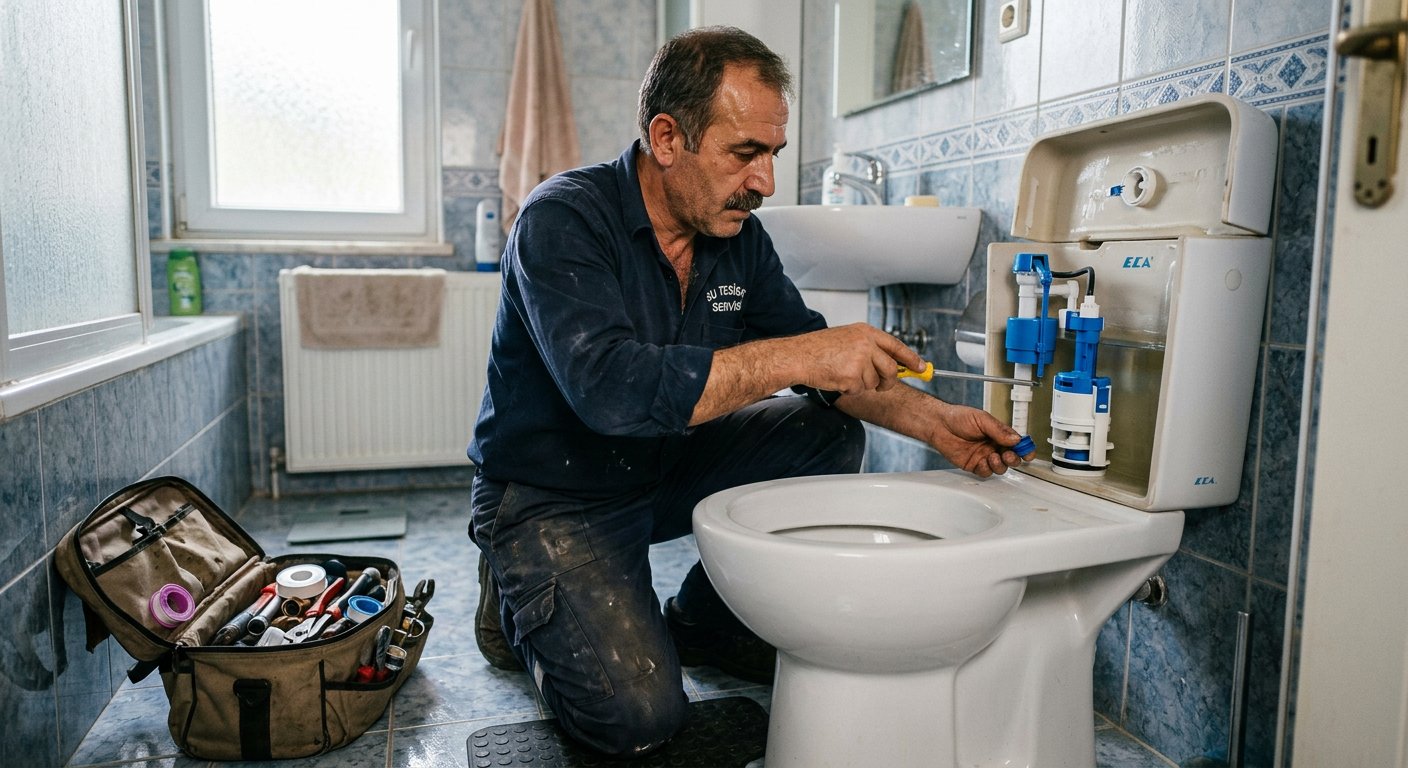 Lavabo Montajı usta çalışması