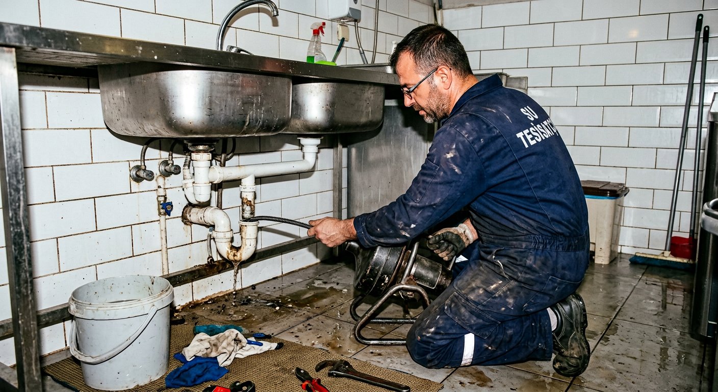 Su tesisat hizmetleri çalışma görüntüsü